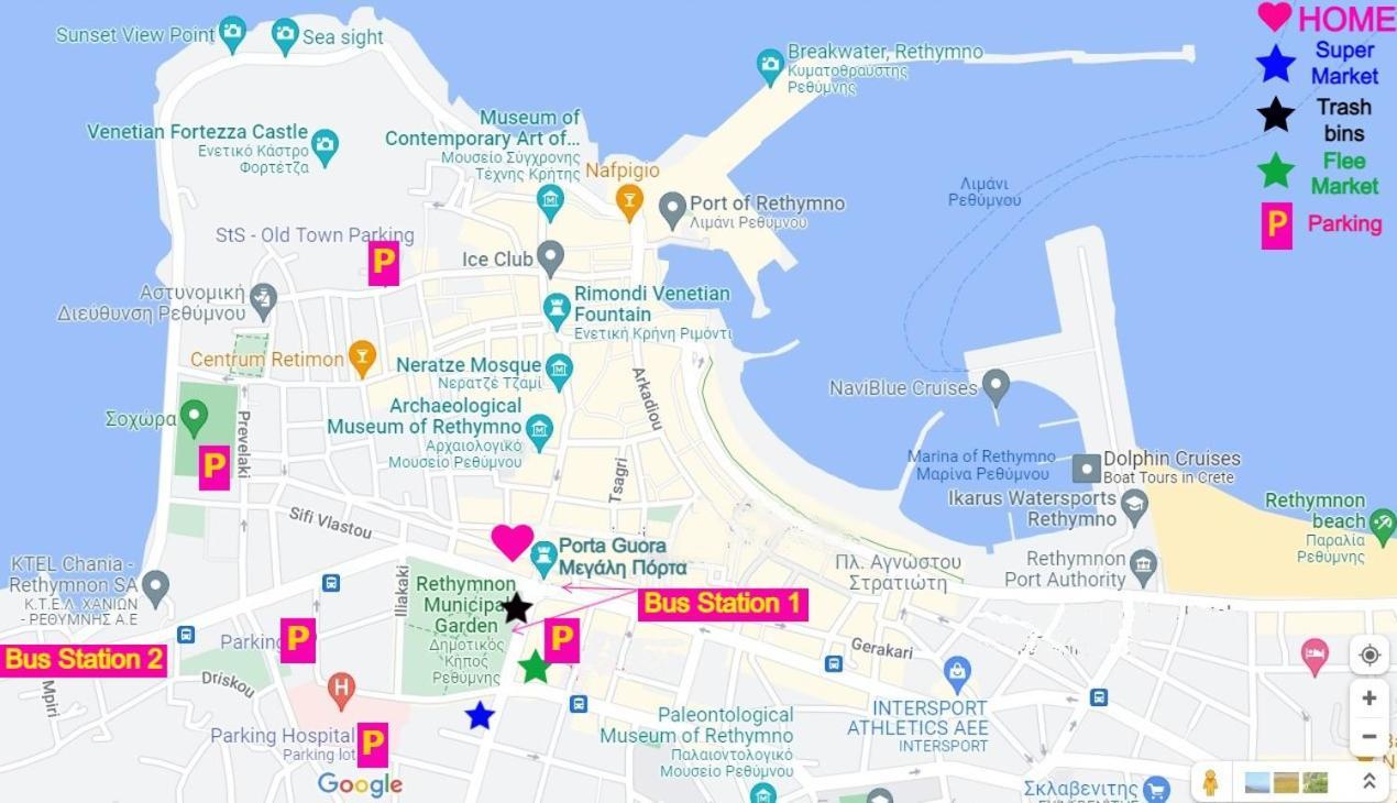 Thyme Brand New 1Bd Apart In The Heart Of Rethymno Экстерьер фото